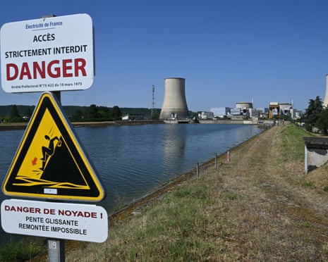 A view of the stopped Golfech nuclear power plant in southwestern France.