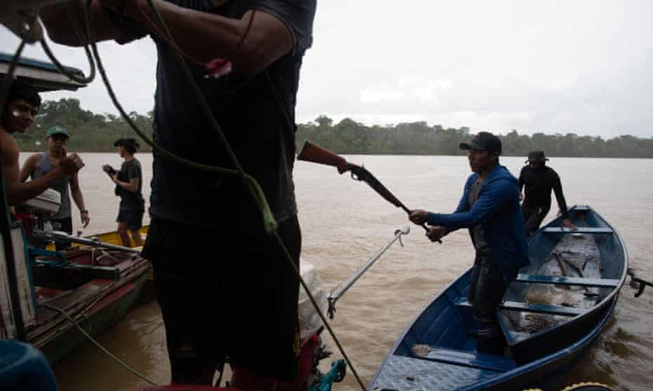 Groups search for missing British journalist Dom Phillips and Brazilian Indigenous affairs specialist Bruno Pereira on the Itaguaí River, in the Javari Valley in Brazil on Thursday.