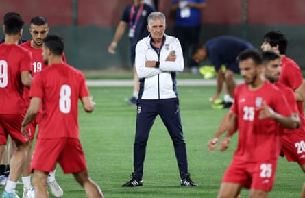 Iran head coach Carlos Queiroz has hardly defused the tension before the match against USA.