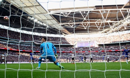 Nemanja Matic beats Tottenham’s Hugo Lloris with a spectacular shot to secure a FA Cup semi-final win