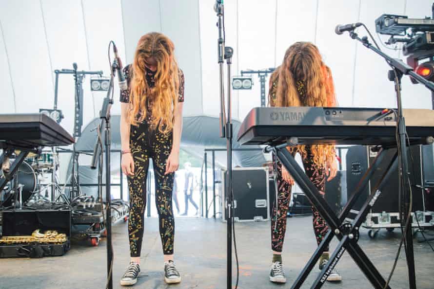 ‘We needed to be a united front’ ... Let’s Eat Grandma performing in 2016.