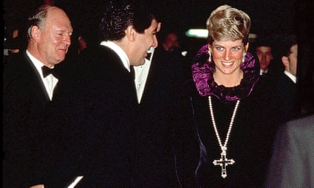 Diana wore the Garrard medal at a London charity event in 1987.