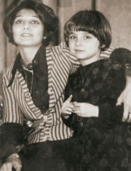Shafak and her mother in Ankara, Turkey.
