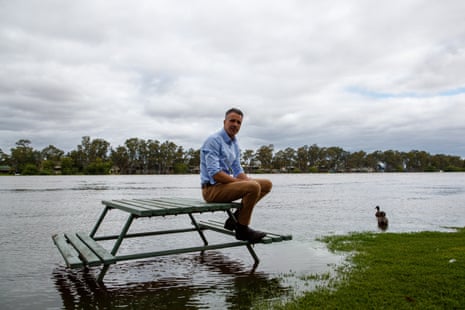 Premier Peter Malinauskas visits flood-hit Manum in the Riverland region in November