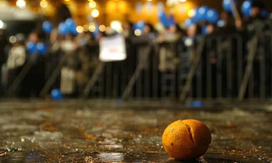 Scenes from Ukraine’s Orange Revolution.