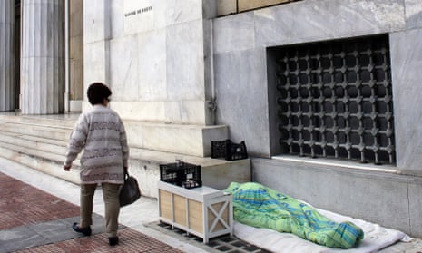 One in 70 people in Athens are now homeless and most have become so since 2011.