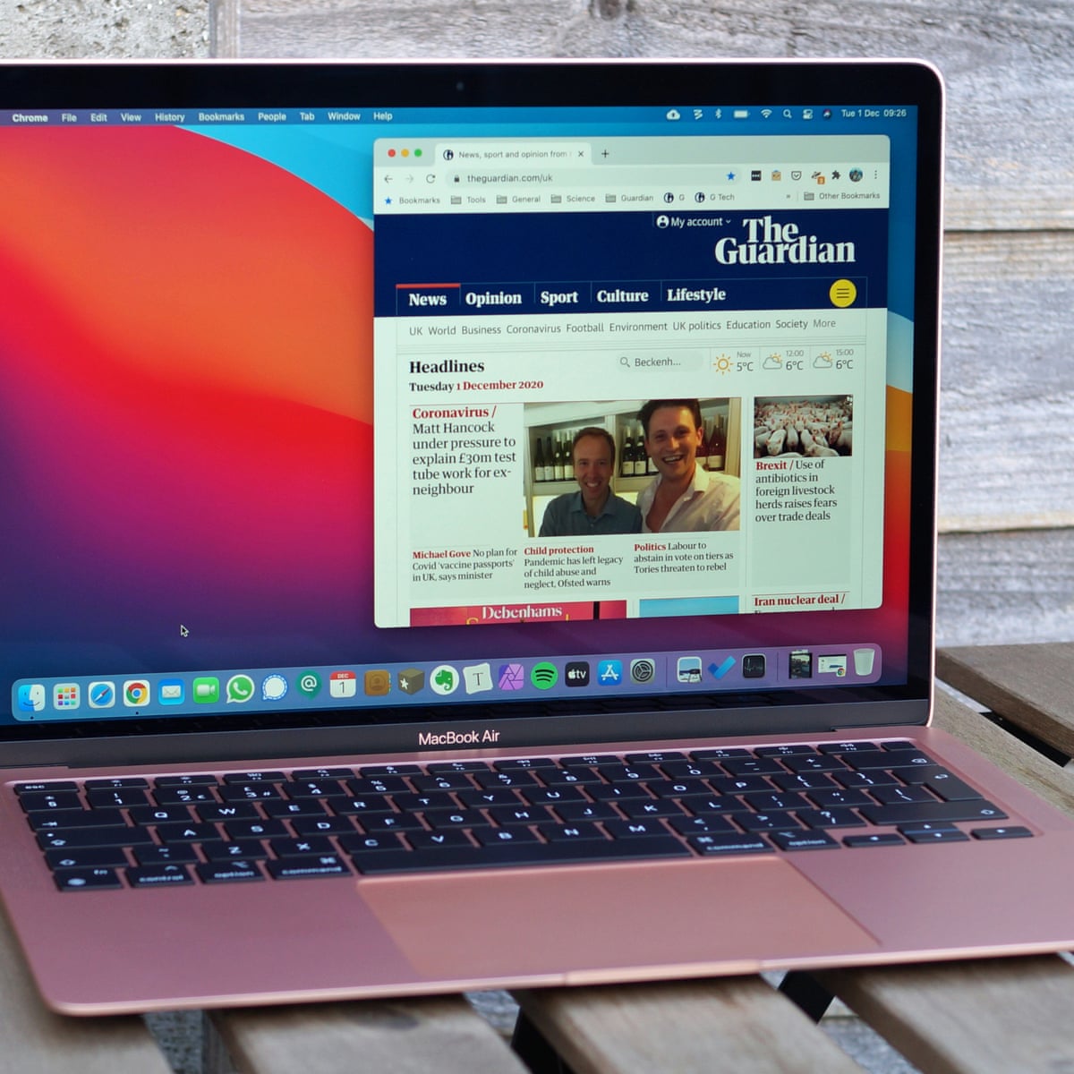 Apple Macbook Air M1 Review Gamechanging Speed And Battery Life Apple The Guardian