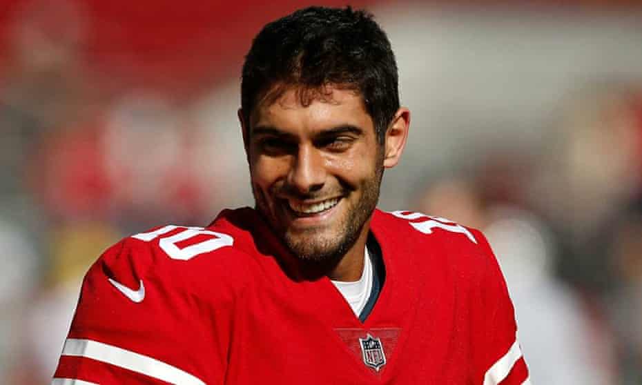 Jimmy Garoppolo had a successful, if brief, appearance for the Niners on Su...