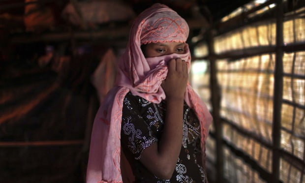 A Rohingya Muslim woman