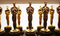 89th Annual Academy Awards - Backstage<br>HOLLYWOOD, CA - FEBRUARY 26: A view of oscar statuettes backstage during the 89th Annual Academy Awards at Hollywood &amp; Highland Center on February 26, 2017 in Hollywood, California. (Photo by Christopher Polk/Getty Images)