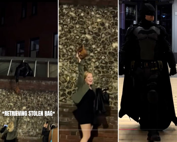 Pow! Man in Batman costume chases down suspected Norwich handbag thief