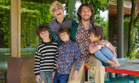 Valentina Moretti with her husband Francesco and sons Giovanni, Antonio and Luigi.