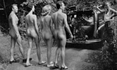 Still from Nudist Paradise, uncredited, 1958, the first British feature film to include naturism.