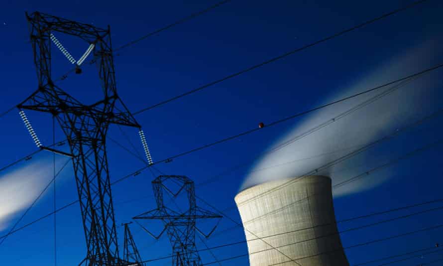 Steam rises from a coal power plant in Adamsville, Alabama, in the US.