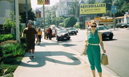 Sophie Heawood on Sunset Boulevard in Los Angeles in 2009.