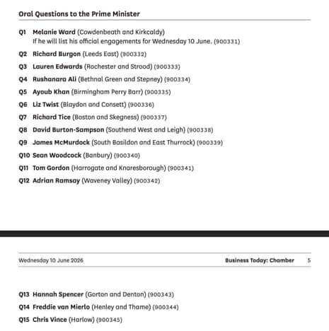 PMQs