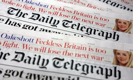 Telegraph newspaper titles
