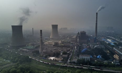 A state-owned coal-fired power plant i in Huainan, Anhui province, China