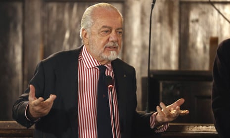 Aurelio De Laurentiis, Napoli president, says “today football is administered by elderly people”.