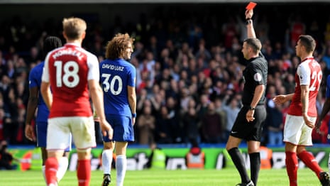 David Luiz's red card foul was excessive force, says Arsène Wenger – video