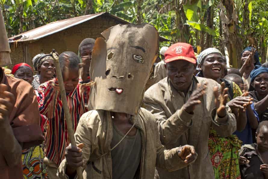 Bambuti from the village of Kitale often welcome their guests with dance and song.