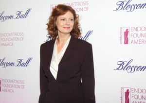 Susan Sarandon at annual Blossom Ball benefiting the Endometriosis Foundation of America