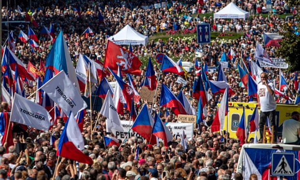Manifestation à Prague