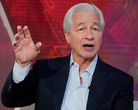 JP Morgan CEO Jamie Dimon on the Fox Business Network, Wednesday, 9 April 2025, in New York