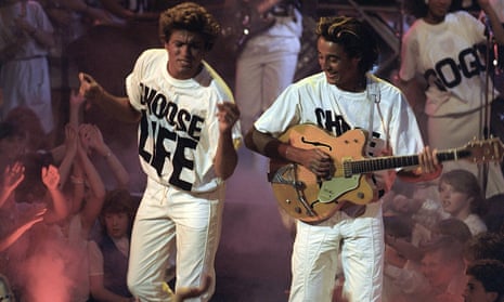 Choose life … Wham! took larking about to evangelical levels. 