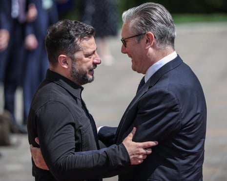 Zelenskyy thanks Starmer and UK for ‘unwavering respect’ on his final visit to Ukraine as PM – Europe live
