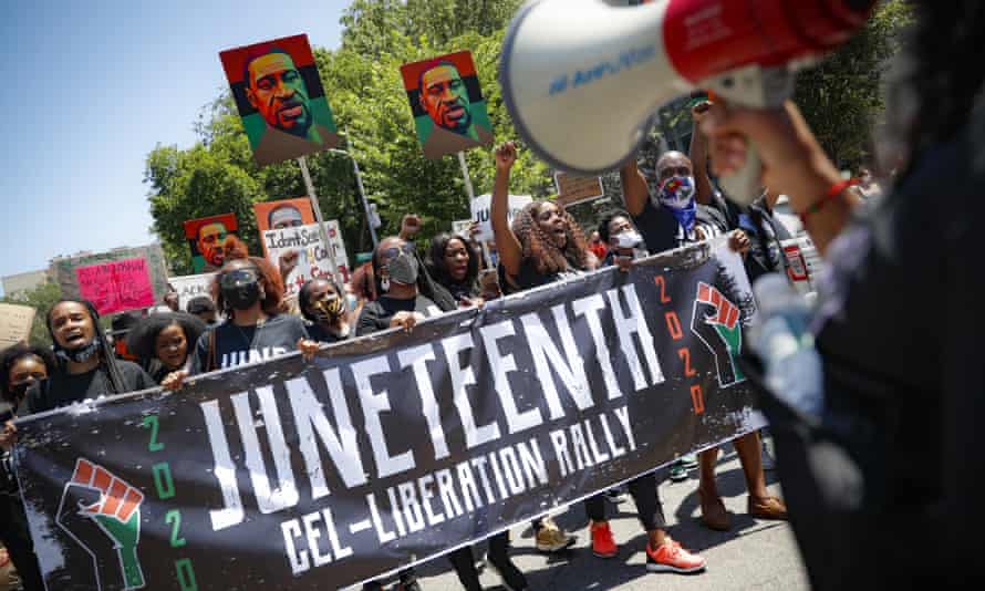 A 19th rally in Brooklyn, New York, last year.