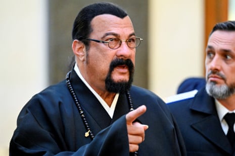 Us actor Steven Seagal arrives for the inauguration ceremony of Russian President Vladimir Putin for his next six-year term in office, at the Kremlin in Moscow, Russia.