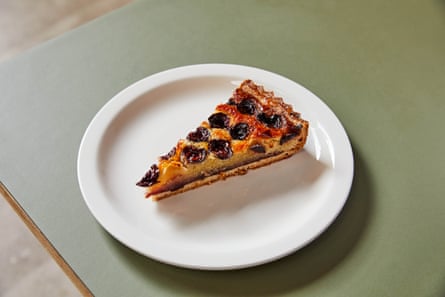 The cherry frangipane tart at Chater’s, Saffron Walden.