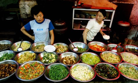 A food stall in Jinan, Shandong province.