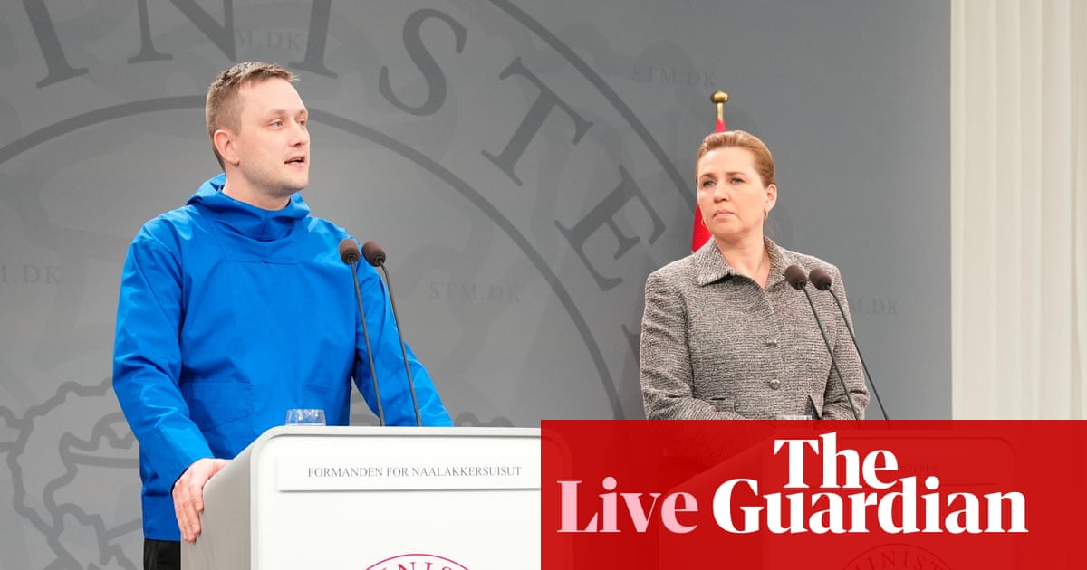 Greenland’s PM says territory ‘chooses Denmark over the US’ ahead of talks with JD Vance – Europe live