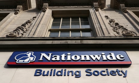 Signage is seen outside a Nationwide Building Society in London, Britain, 22 May 2019.