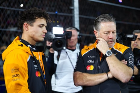 McLaren's Lando Norris and Oscar Piastri disqualified from Las Vegas GP | Lando Norris | The Guardian
