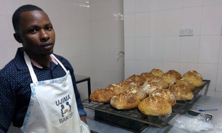 Head baker Jastan Kimani at Ujima Bakehouse