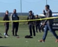police at a crime scene