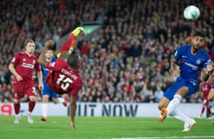 Daniel Sturridge puts Liverpool ahead with a stunning bicycle kick.