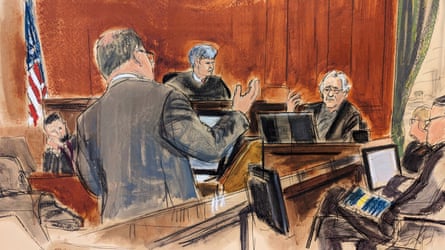 courtroom sketch of de niro