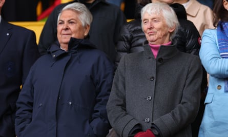 Sue Campbell (right) at last month’s League Cup final at Molineux
