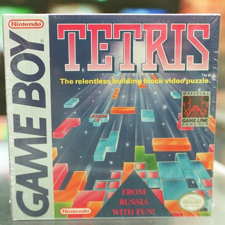 The cover of Nintendo Game Boy game Tetris