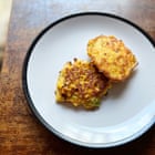 Felicity's prototype for perfect corn fritters.