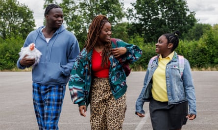 Akins Subair, Chenée Taylor and Kaydrah Walker-Wilkie in Just Act Normal.