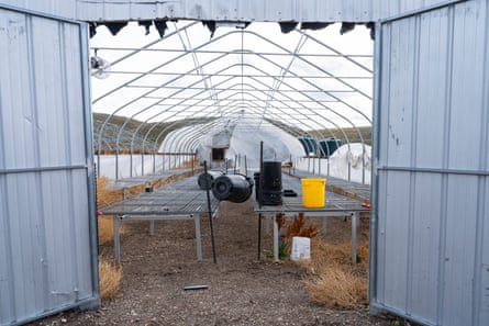 an empty greenhouse