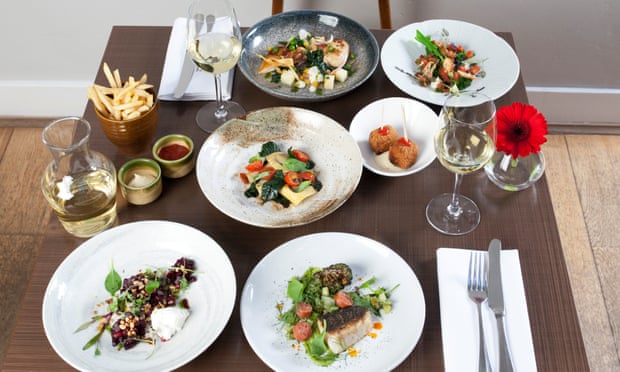 Food at a restaurant