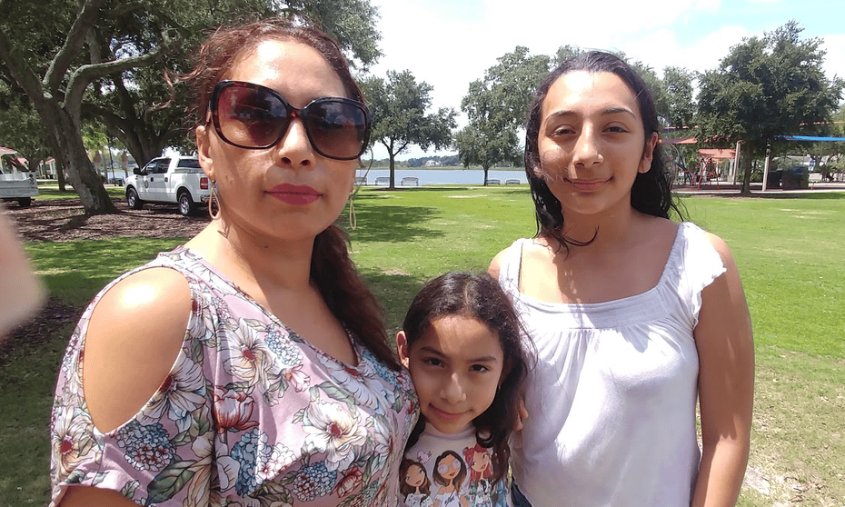 Alejandra Juarez, 39, and Pamela, 16, and Estela, nine. ‘They try and punish me for something that happened a long time ago, but they’re punishing my husband, my kids.’