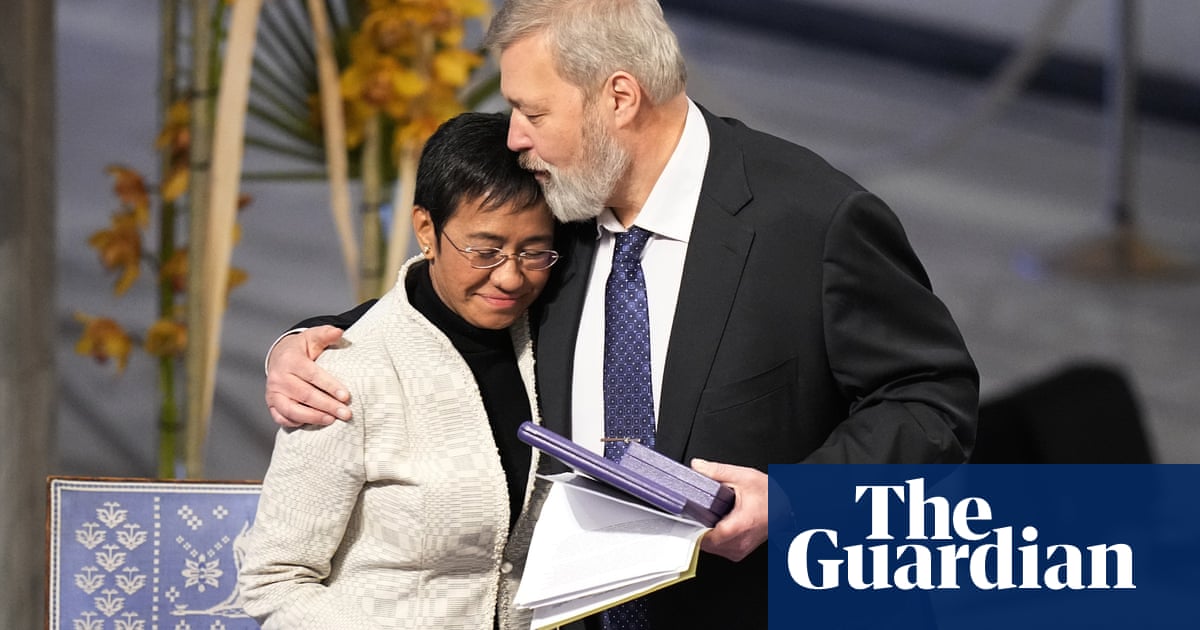 Journalists Maria Ressa and Dmitry Muratov receive Nobel peace prize in Oslo
