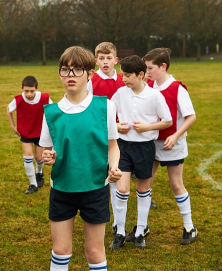 Oliver Savell as the young Alan Carr in Changing Ends